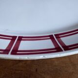 Plat ovale terre de fer Badonviller