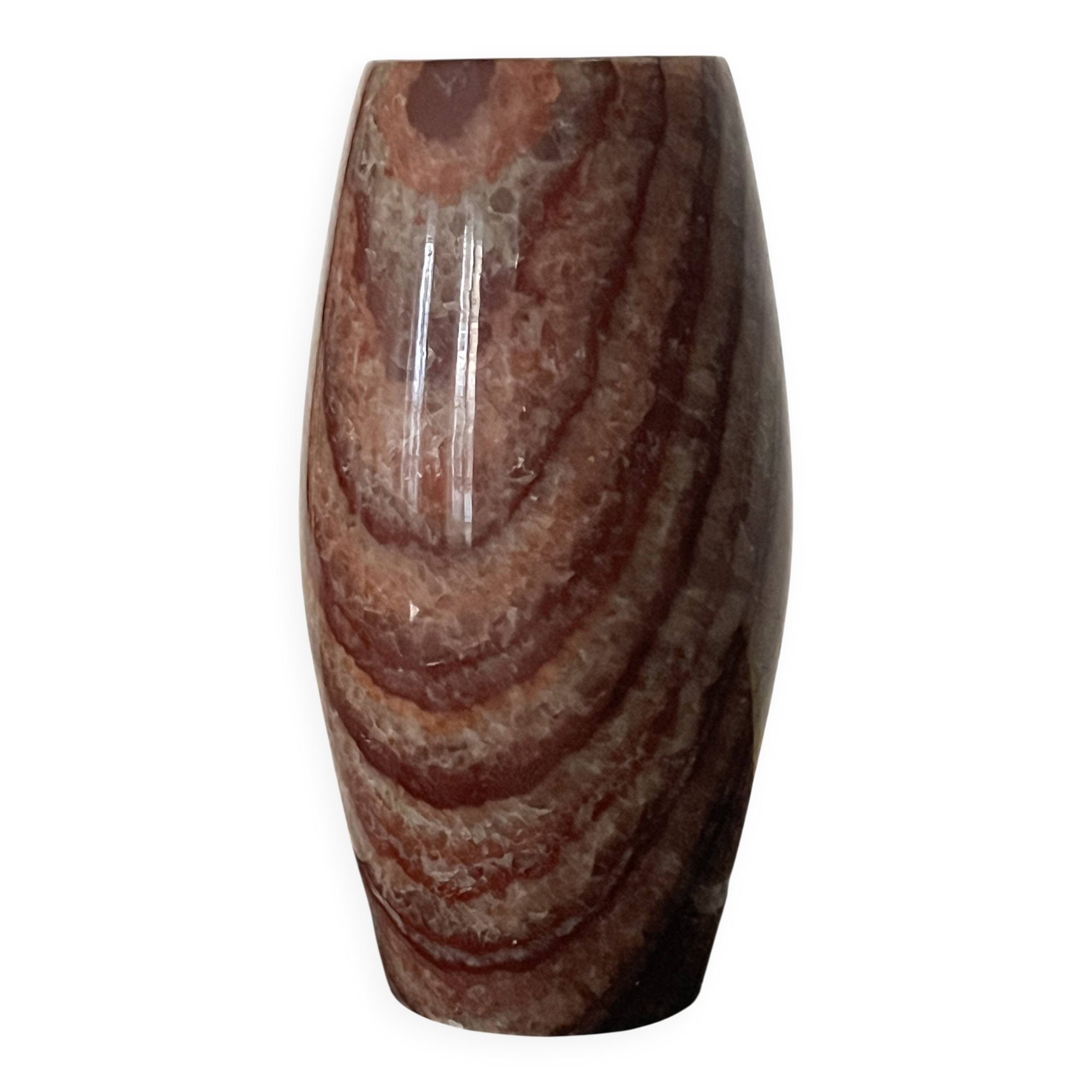 Genuine onyx marble vase, 1970 design
