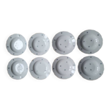 8 vintage soup plates