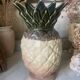 Paire de vases ananas en grès Rhoda