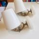 Pair of marble wall lights