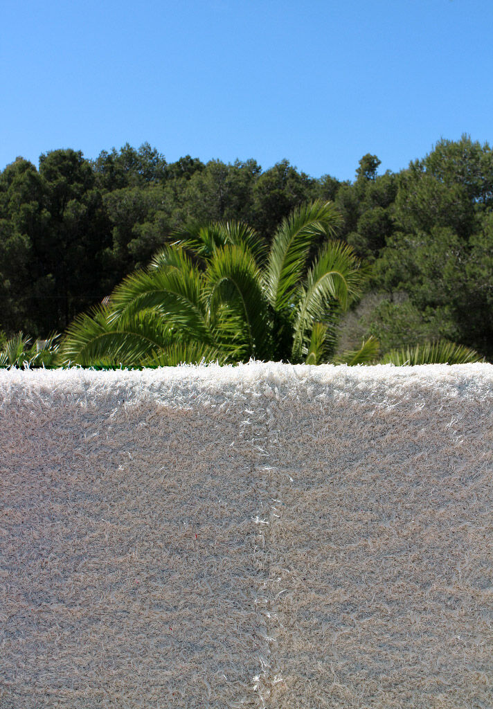 Soft fringed carpet - plain white - 170 x 240 cm