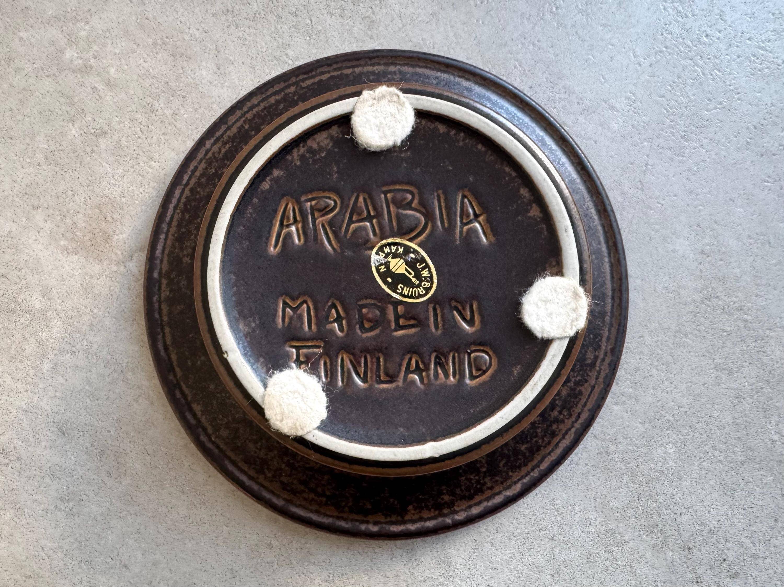Vintage Ruska ridged Bowl by Ulla Procopé for Arabia Finland