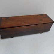 Vintage wooden military chest