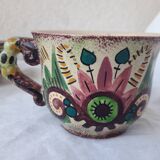 6 Quimper Fouillen cups