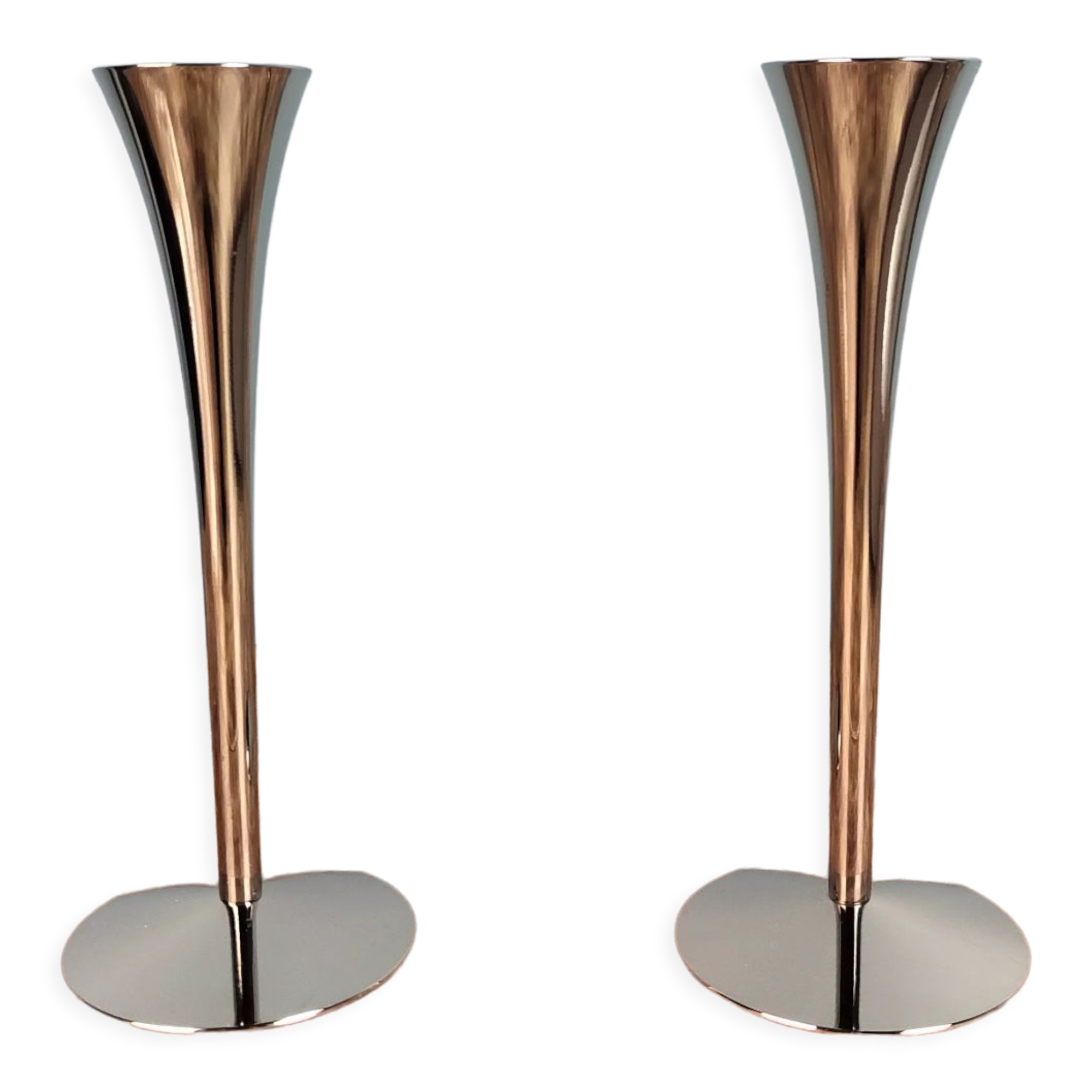 Pair of Solingen candle holders