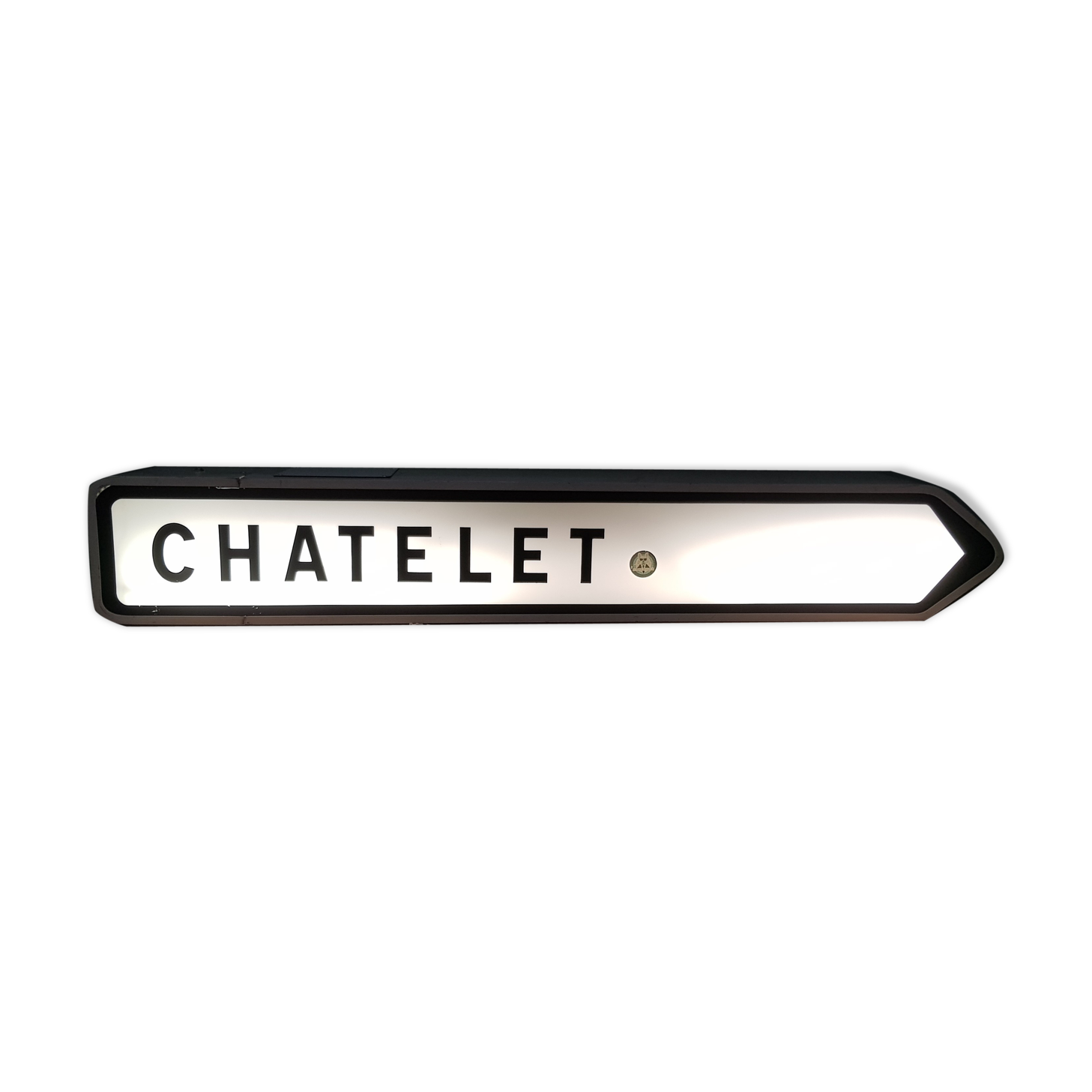 Panneau de signalisation lumineux de la ville de Paris - Chatelet