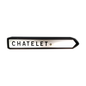 Former light sign of the city of Paris - CHATELET