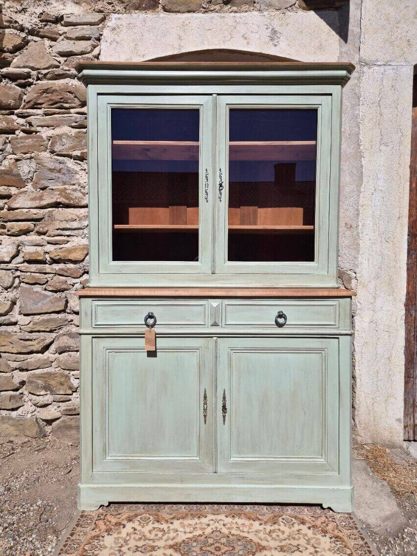 Display cabinet / two-body glass buffet, renovated | Basile