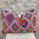 Vintage Berber kilim cushion cover: Moroccan wool cushion