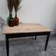 Table de ferme ancienne patiné noir -1m30