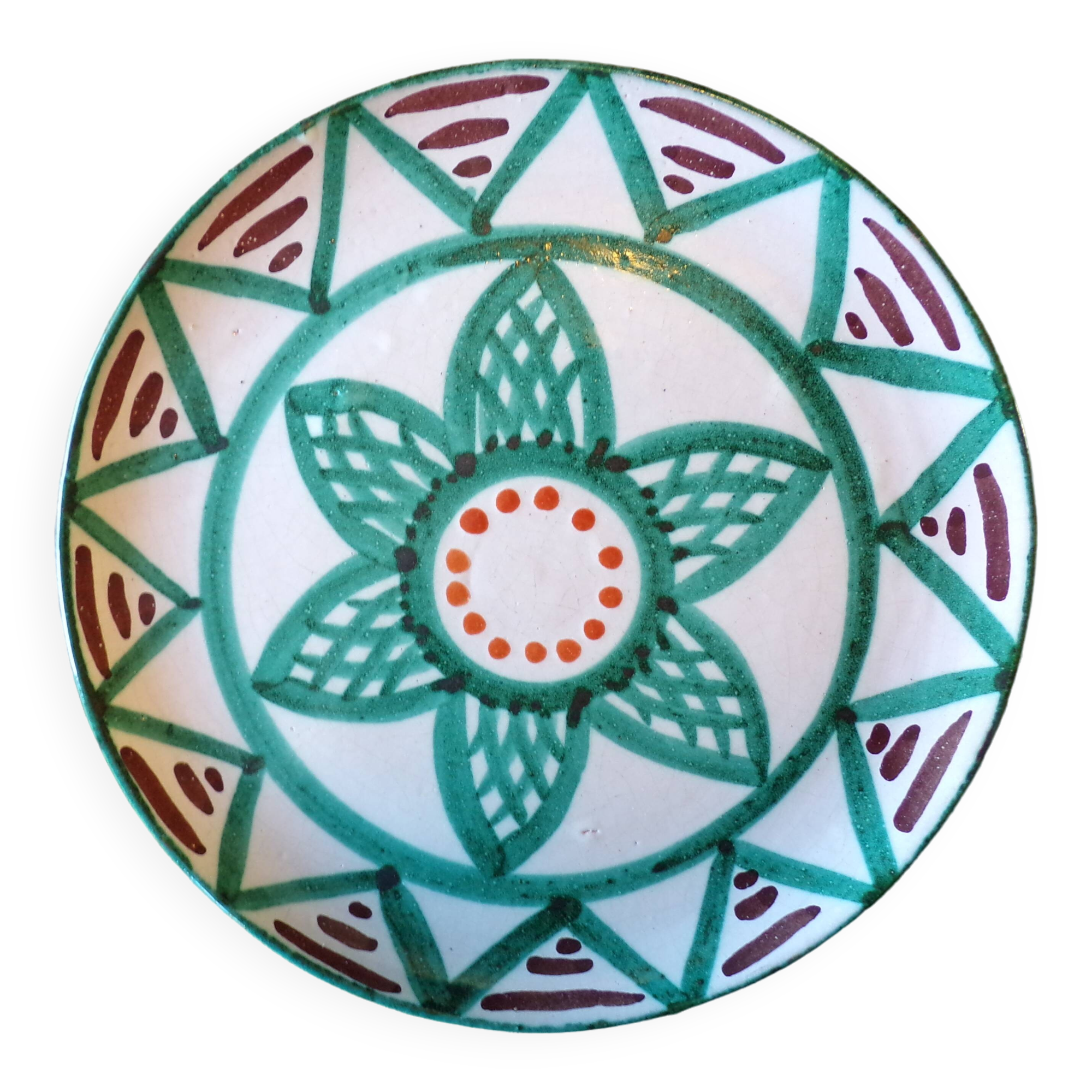 Ceramic plate signed Antoine Fazio