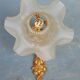 Wall lamp early twentieth in bronze and glass