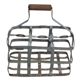 Galva basket with 6 bottles wooden handle