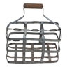 Galva basket with 6 bottles wooden handle