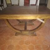 Art deco style dining room table and 6 chairs