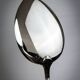 Serving spoon Christofle model America in silver-plated metal, design by Luc Lanel.