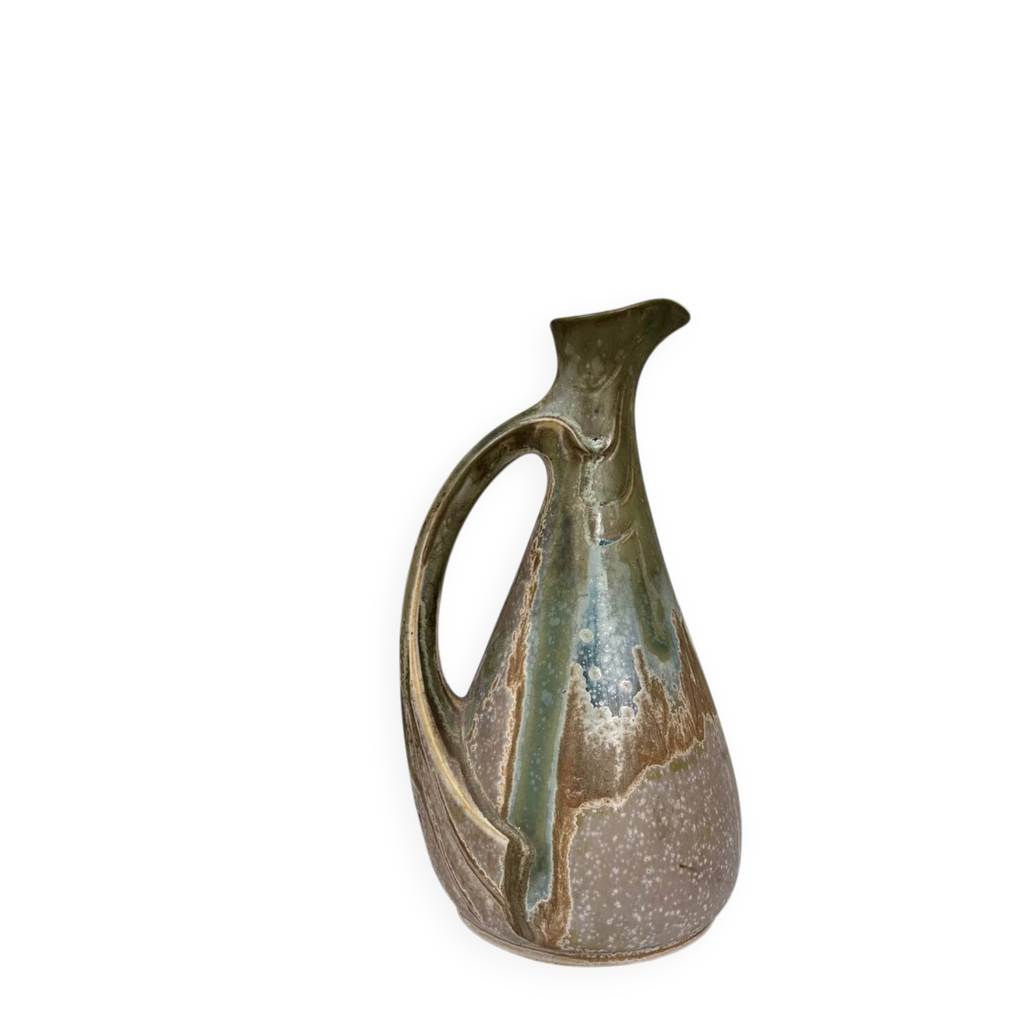 Pichet en grès émaillé signé Denbac