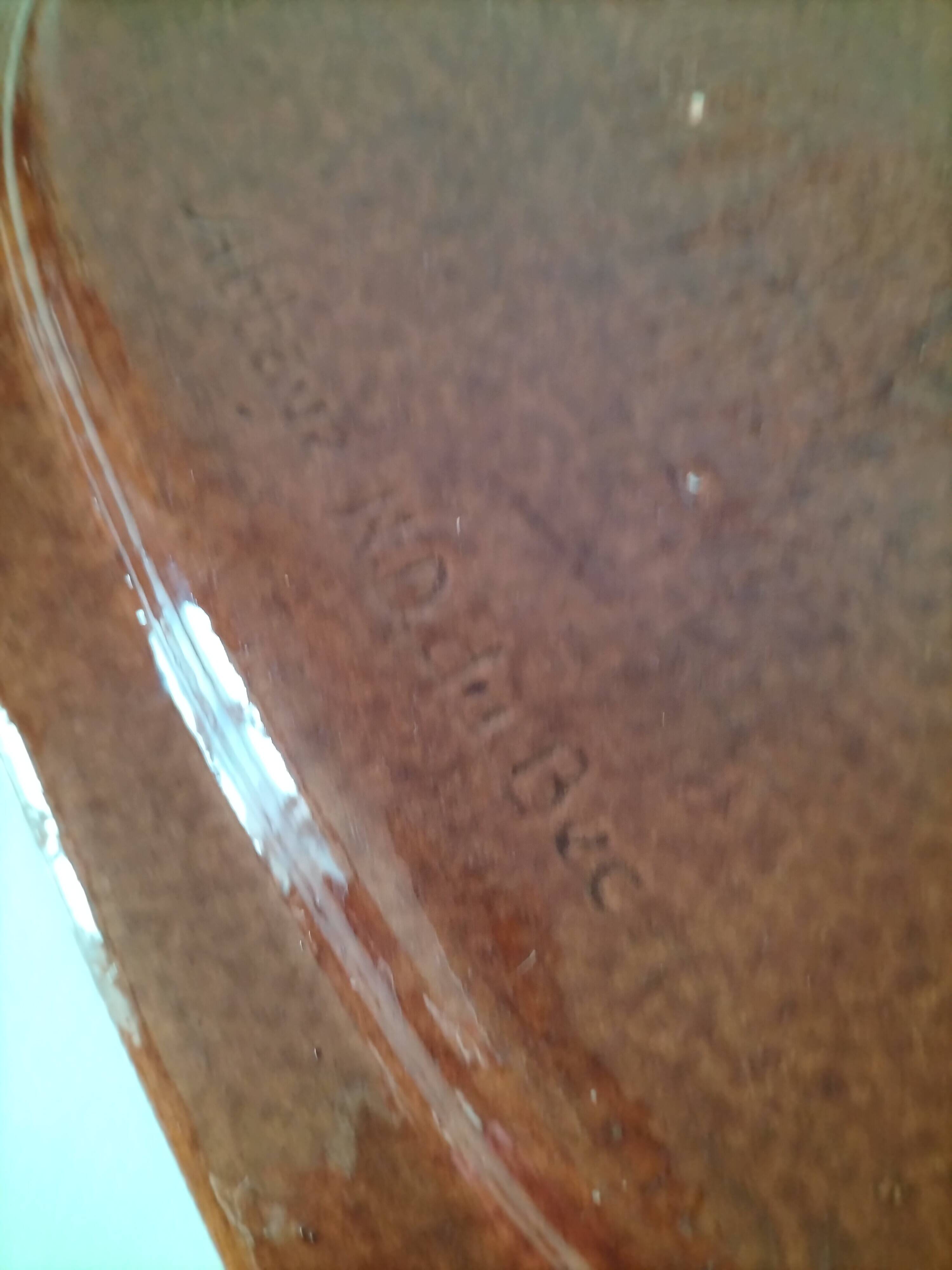 Octagonal dish from the Bec-Hellouin Abbey, 1970s