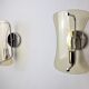 Pair of black sconces, murano glass, Italy, 1960