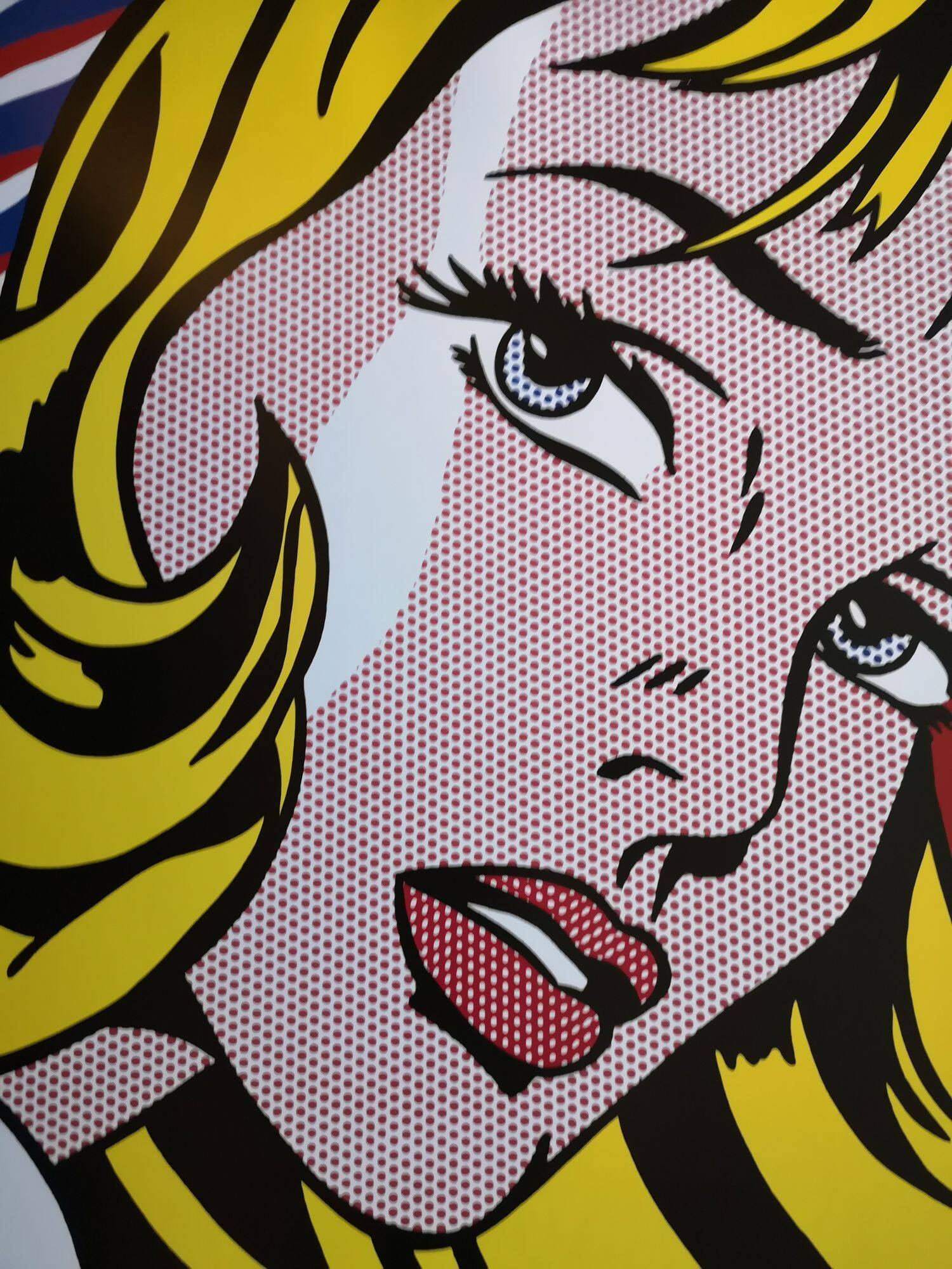 Large Poster Roy Lichtenstein - Girl with Hair Ribbon - 2003