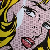 Large Poster Roy Lichtenstein - Girl with Hair Ribbon - 2003