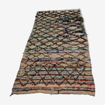 Berber carpet Boucharouite Vintage 190x90 cm