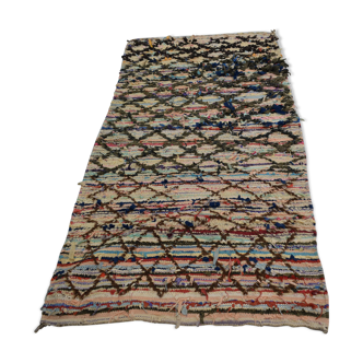 Berber carpet Boucharouite Vintage 190x90 cm