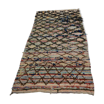 Berber carpet Boucharouite Vintage 190x90 cm