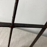 Wall-mounted coat rack with 5 wood and iron hooks