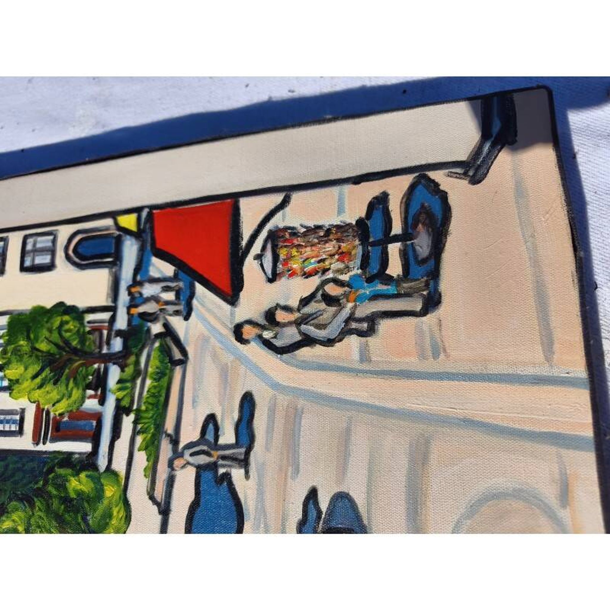 Huile sur toile d'H.Rivoire "Bergerac"