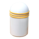 White and yellow ceramic box, 80s