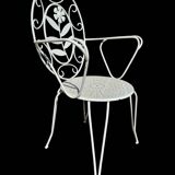 Fauteuils en fer forgé provençal des années 60, set de 6