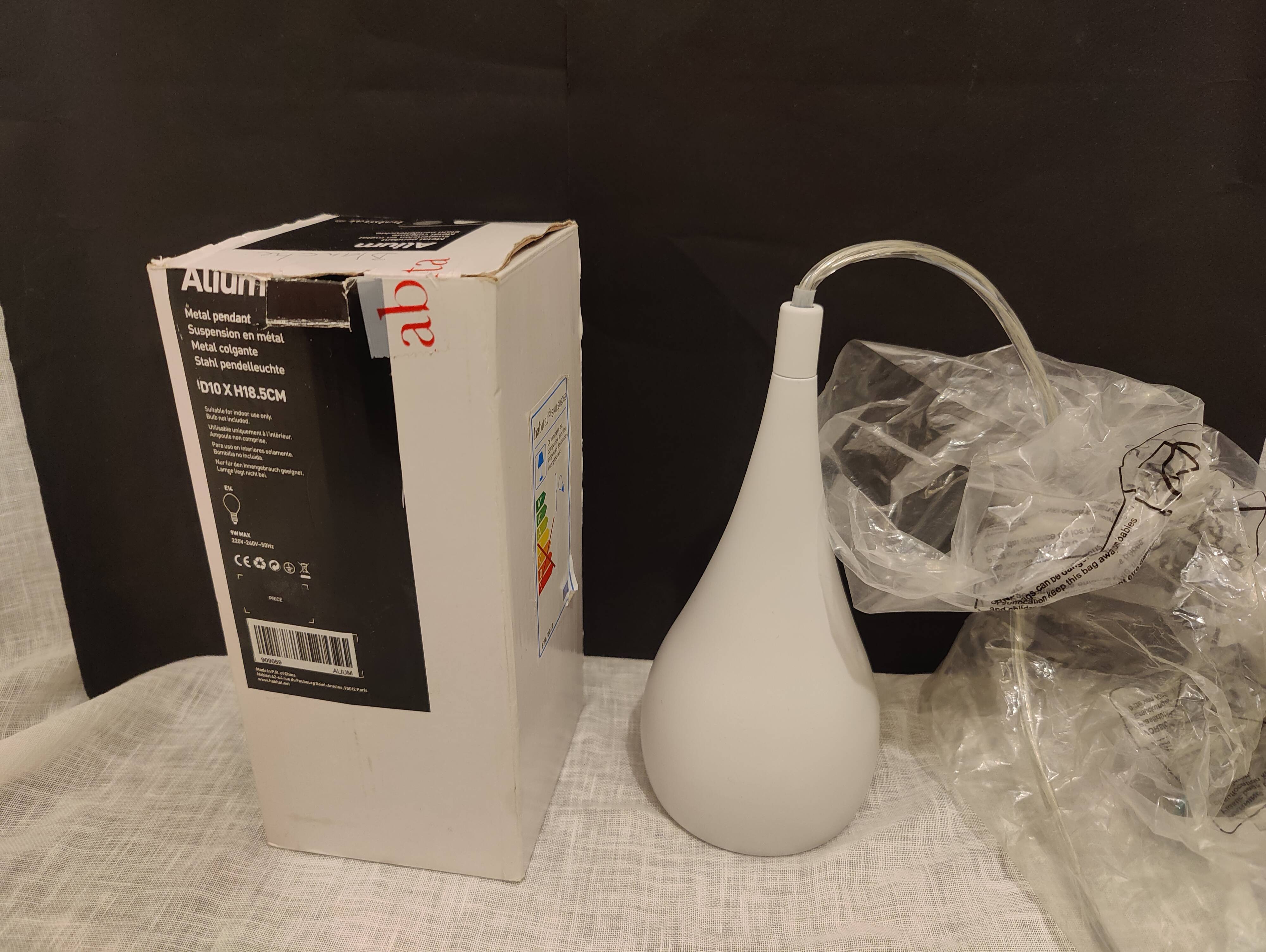 Suspension Alium Habitat white