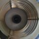 Original Belid T 391 pendant light in gold-coloured metal and smoke-coloured glass