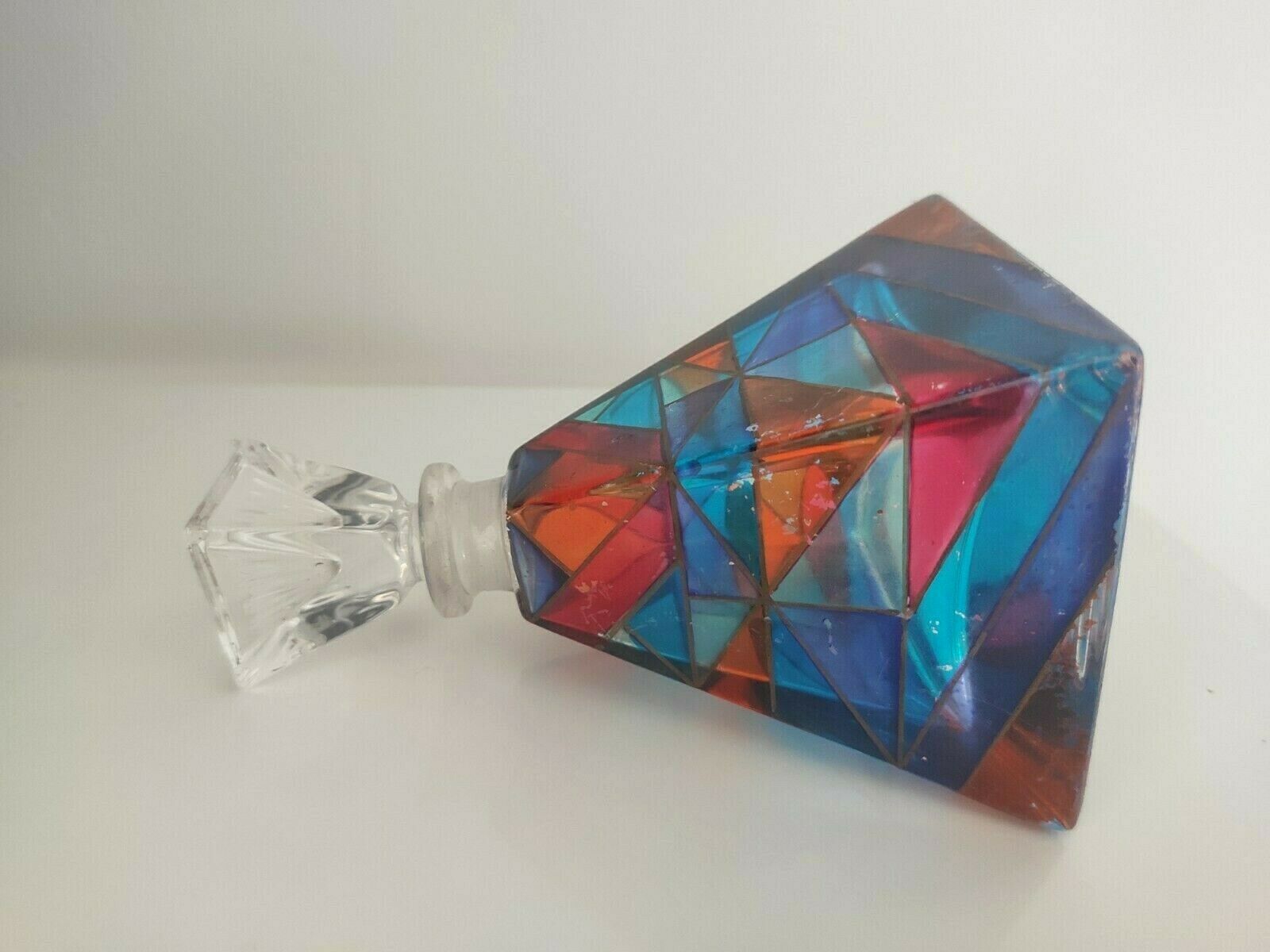 Colorful glass bottle