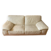 Canapé cuir couleur crème modele CORAIL Roche Bobois