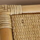 Rattan and wicker console, two drawers