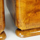 Art Deco Bedside Tables In Wood, Czechoslovakia 1940s