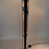 Black and chrome Skycraper floor lamp 1970.