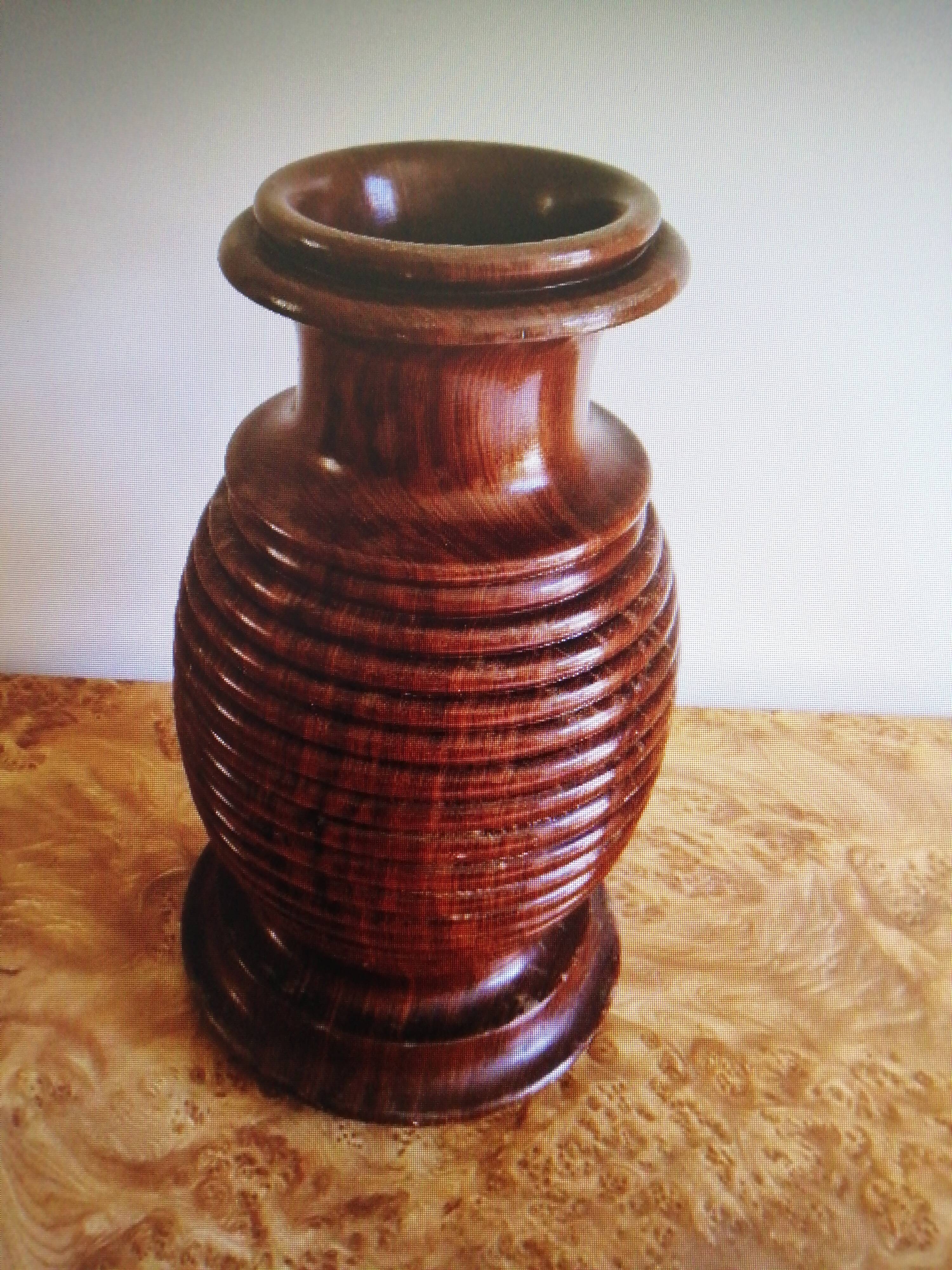 Mahogany walking rod holder