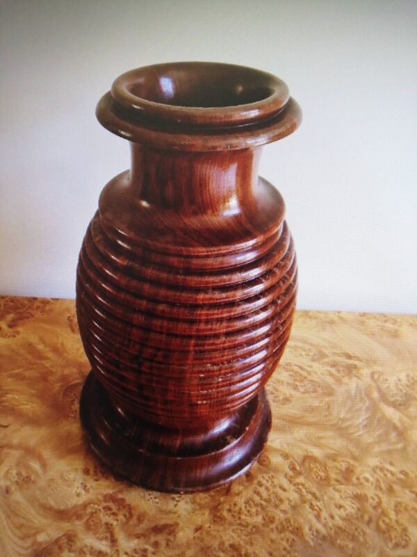 Porte cannes de marche en acajou