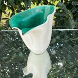 Elchinger white and green vase