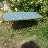 Golden brass coffee table