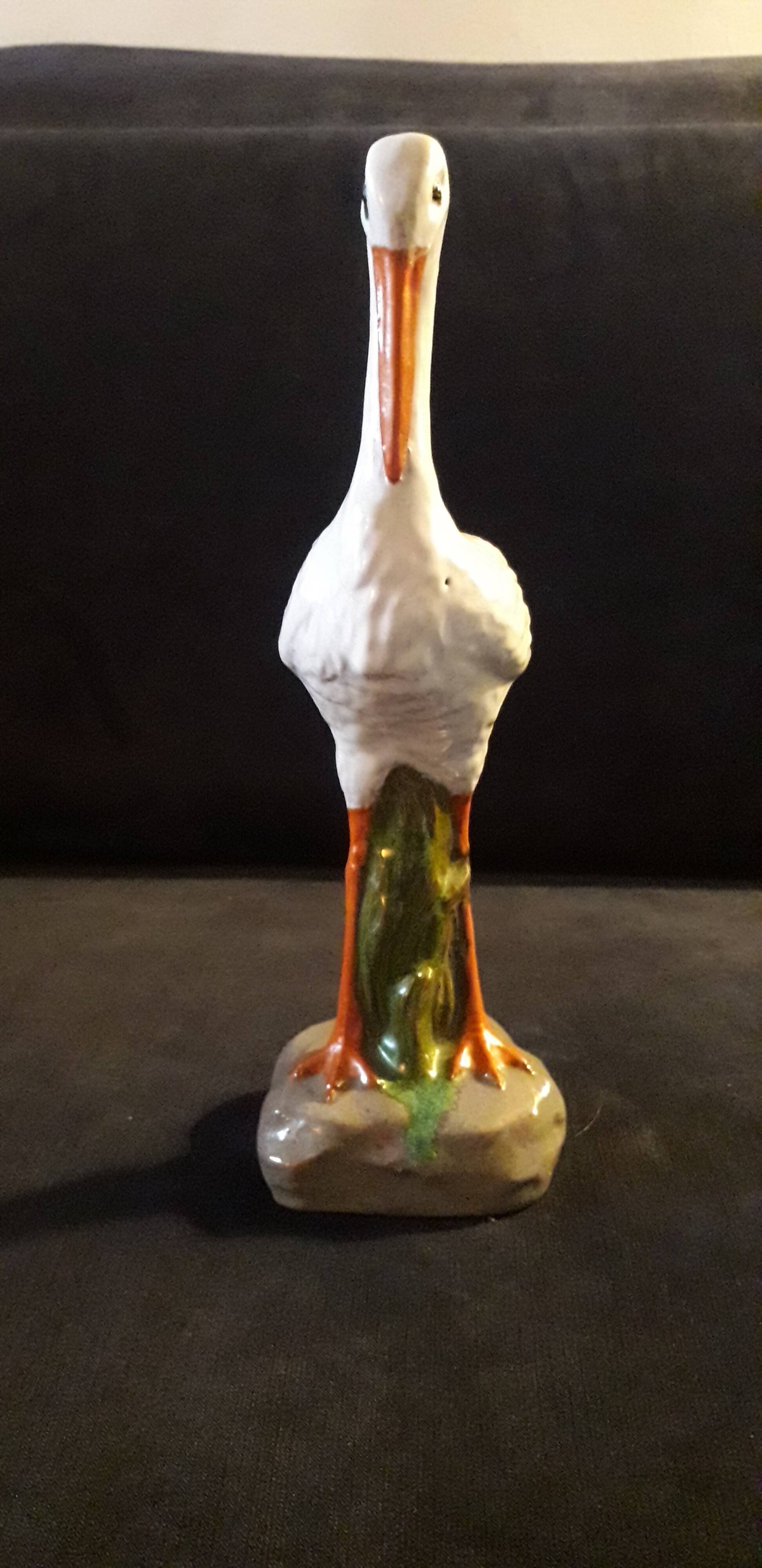 50s ceramic stork