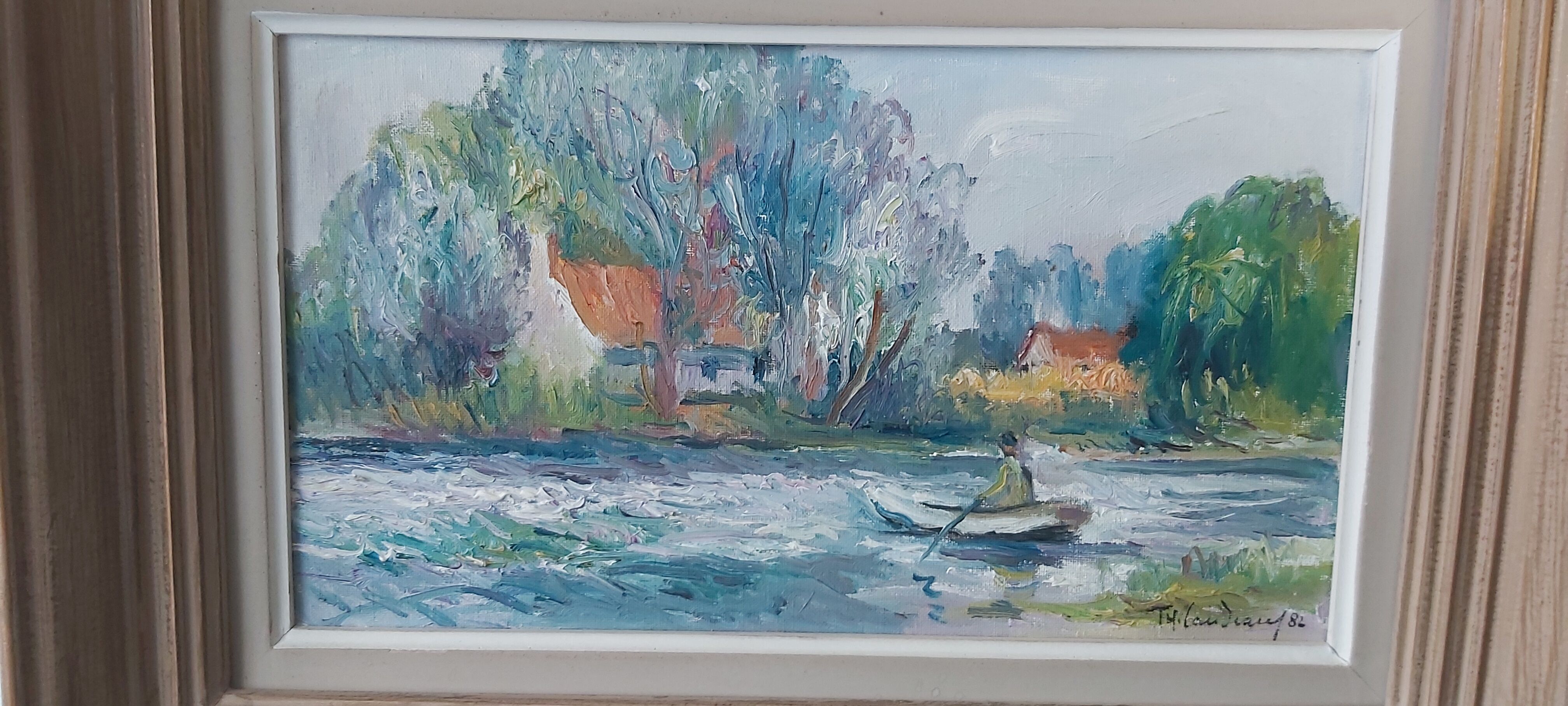 Landscape oil on canvas signed