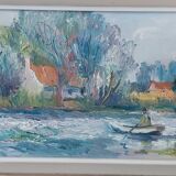 Landscape oil on canvas signed