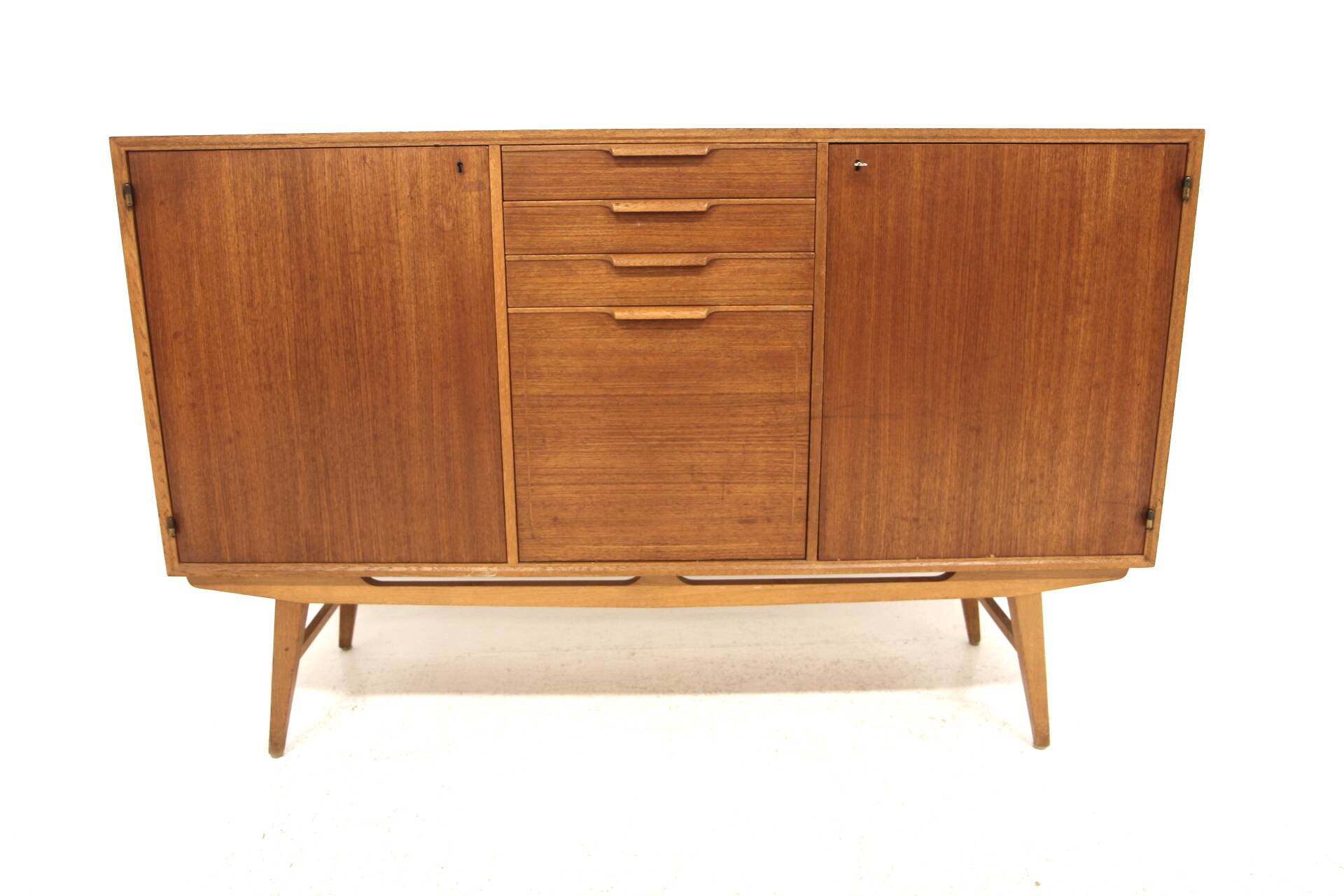 Scandinavian teak and oak enfilade, Sweden, 1960