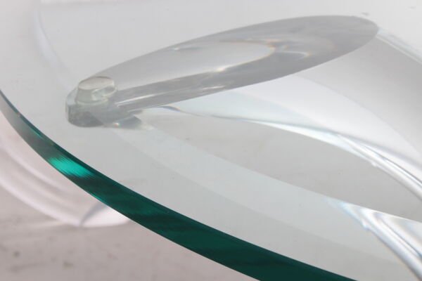 table basse Avec table D’appoint En Plexiglas, 1970 Italie