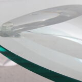 Hollywood regency coffee table with plexiglas side table, 1970 italy